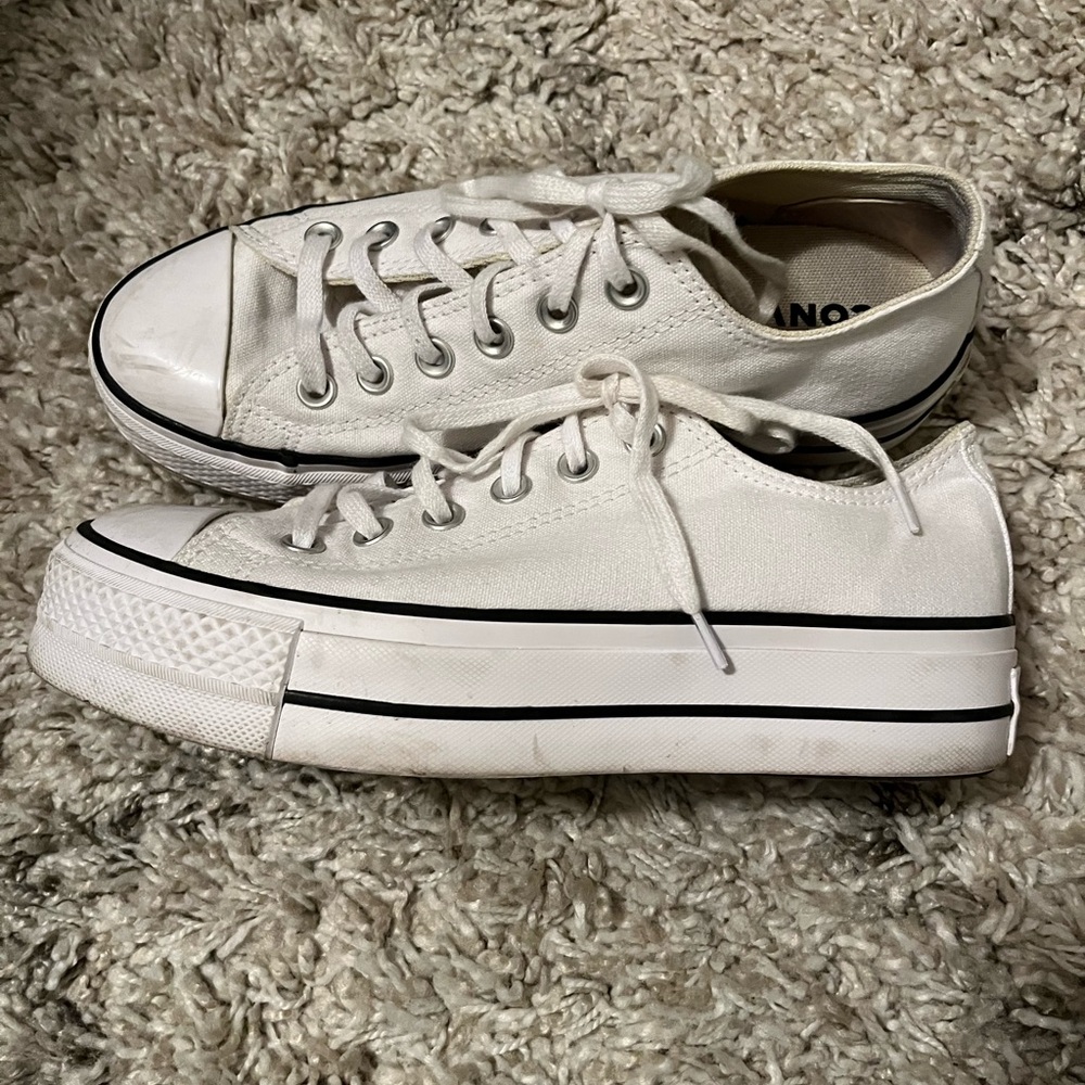 Converse All Star Classic White Canvas Shoes